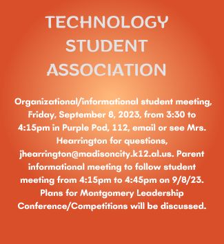  Technology Student Association Interest Meeting